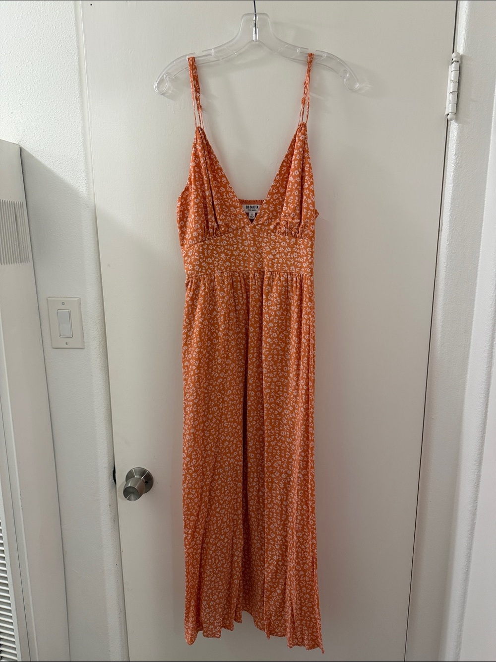 BB Dakota by Steve Madden Orange Floral Maxi Dress